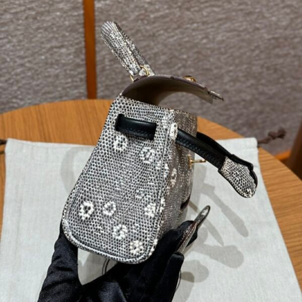 DDMode Hermes Kelly Doll 1B Ombre Lizard Leather Gold Hardware