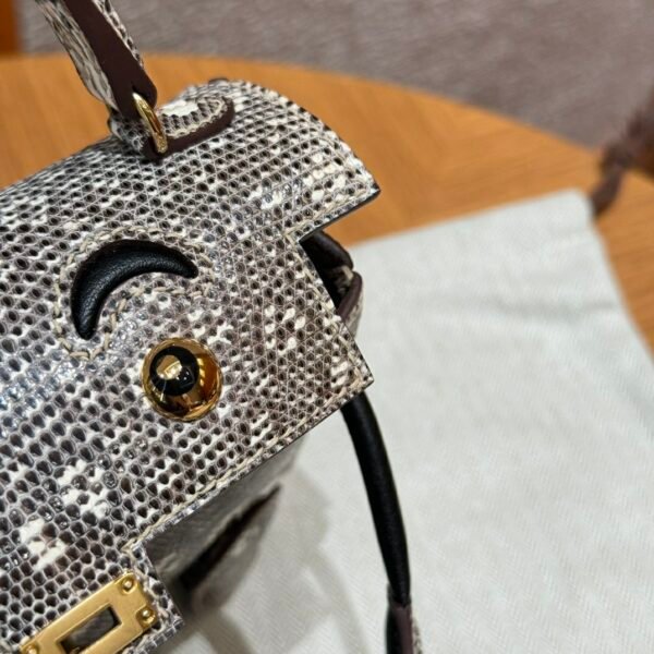 DDMode Hermes Kelly Doll 1B Ombre Lizard Leather Gold Hardware