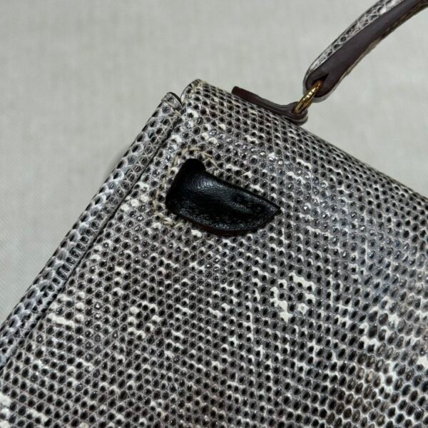 DDMode Hermes Kelly Doll 1B Ombre Lizard Leather Gold Hardware
