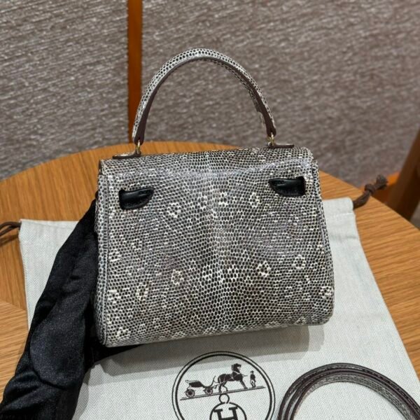 DDMode Hermes Kelly Doll 1B Ombre Lizard Leather Gold Hardware
