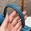 Hermes Kelly Doll 75 Blue Jean/i6 Rose extreme Swift Leather Gold Hardware