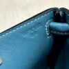 Hermes Kelly Doll 75 Blue Jean/i6 Rose extreme Swift Leather Gold Hardware