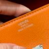Hermes Kelly Doll CK93 Orange Full Handmade Swift Leather Silver Hardware