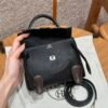 DDMode Hermes Kelly Doll Swift Leather CK89 Noir Silver Hardware Full Handmade