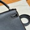 DDMode Hermes Kelly Doll Swift Leather CK89 Noir Silver Hardware Full Handmade