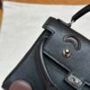 DDMode Hermes Kelly Doll Swift Leather CK89 Noir Silver Hardware Full Handmade