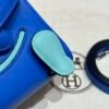 DDMode Hermes Kelly Doll 7T Blue electric Swift Leather Silver Hardware Handmade
