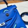 DDMode Hermes Kelly Doll 7T Blue electric Swift Leather Silver Hardware Handmade