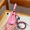 Full Handmade DDMode Kelly Doll 1Q Rose Co Nfetti Swift Leather Silver Hardware