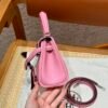 Full Handmade DDMode Kelly Doll 1Q Rose Co Nfetti Swift Leather Silver Hardware