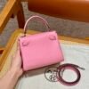 Full Handmade DDMode Kelly Doll 1Q Rose Co Nfetti Swift Leather Silver Hardware