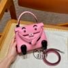 Full Handmade DDMode Kelly Doll 1Q Rose Co Nfetti Swift Leather Silver Hardware