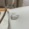 DDMode 80 Pearl Gray Swift Leather Full Handmade Kelly Doll Silver Hardware