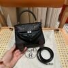 DDMode CK89 Black Swift Leather Full Handmade Kelly Doll Silver Hardware