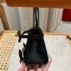 DDMode CK89 Noir Swift Leather Full Handmade Kelly Doll Silver Hardware