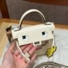 Hermes Kelly Doll Picto I2 Nata/0M Chai Epsom Leather Silver Hardware