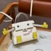 Hermes Kelly Doll Picto I2 Nata/0M Chai Epsom Leather Silver Hardware