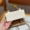 Hermes Kelly Doll Picto I2 Nata/0M Chai Epsom Leather Silver Hardware