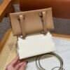 Hermes Kelly Doll Picto I2 Nata/0M Chai Epsom Leather Silver Hardware