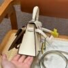 Hermes Kelly Doll Picto I2 Nata/0M Chai Epsom Leather Silver Hardware