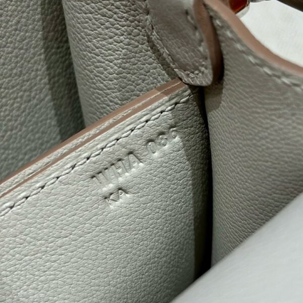 DDMode Hermes Roulis 18CM Evercolor Leather 8L Beton Silver Hardware