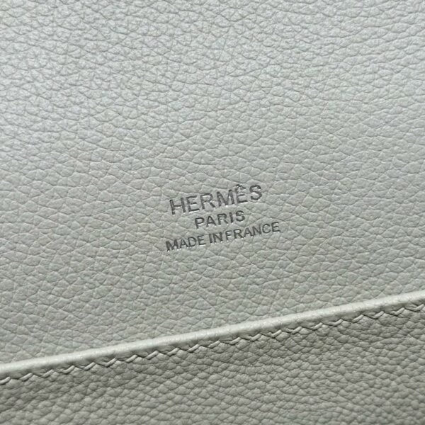 DDMode Hermes Roulis 18CM Evercolor Leather 8L Beton Silver Hardware