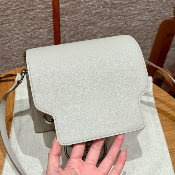 DDMode Hermes Roulis 18CM Evercolor Leather 8L Beton Silver Hardware