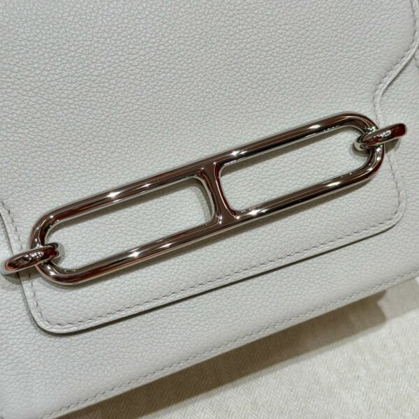 DDMode Hermes Roulis 18CM Evercolor Leather 8L Beton Silver Hardware
