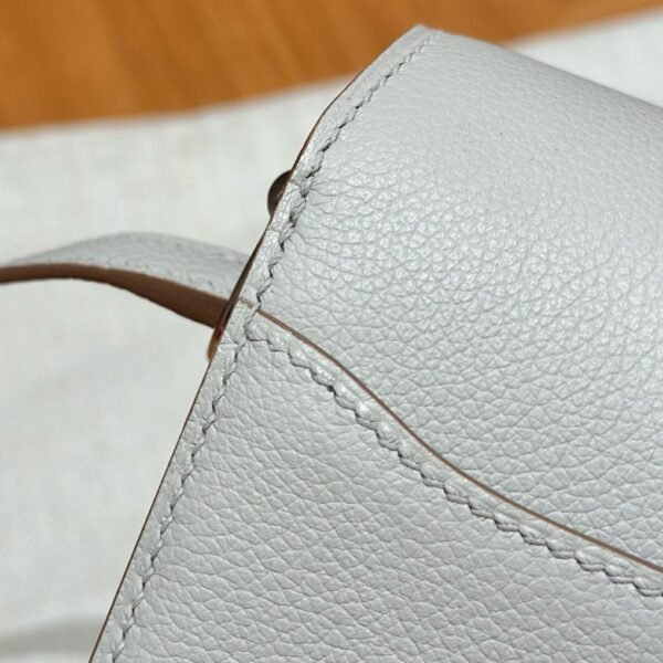DDMode Hermes Roulis 18CM Evercolor Leather 8L Beton Silver Hardware