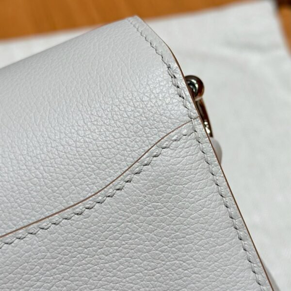 DDMode Hermes Roulis 18CM Evercolor Leather 8L Beton Silver Hardware