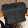 DDMode Roulis 18CM CK89 Noir Lizard Leather Silver Hardware Full Handmade