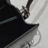 DDMode Roulis 18CM CK89 Noir Lizard Leather Silver Hardware Full Handmade