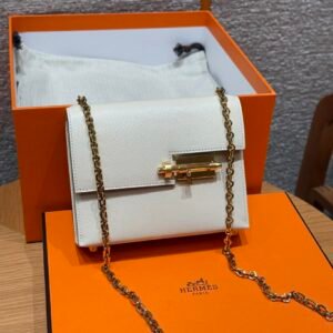 DDMode Roulis 18CM Chever Leather CK10 Craie Gold Hardware Full Handmade