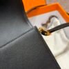 DDMode Hermes Roulis 18CM Black Swift Leather Gold Hardware Full Handmade