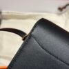 DDMode Hermes Roulis 18CM Black Swift Leather Gold Hardware Full Handmade