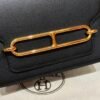 DDMode Hermes Roulis 18CM Black Swift Leather Gold Hardware Full Handmade