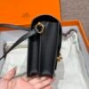 DDMode Hermes Roulis 18CM Black Swift Leather Gold Hardware Full Handmade