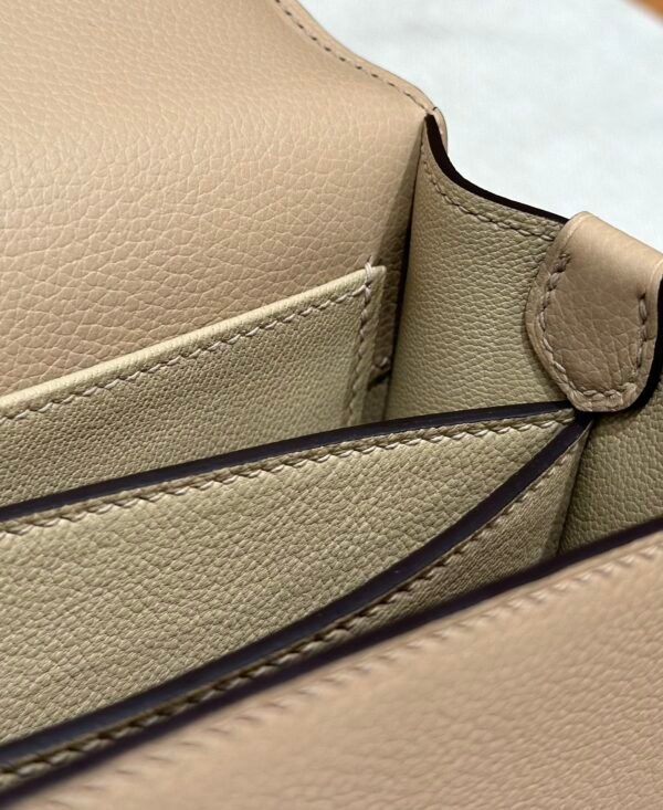 DDMode Hermes Roulis 18CM S2 Trench Evercolor Leather Gold Hardware Full Handmade