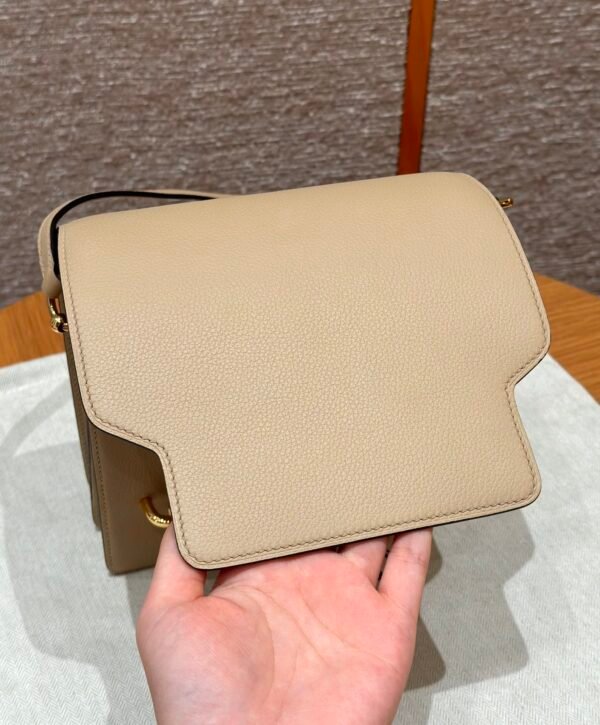 DDMode Hermes Roulis 18CM S2 Trench Evercolor Leather Gold Hardware Full Handmade