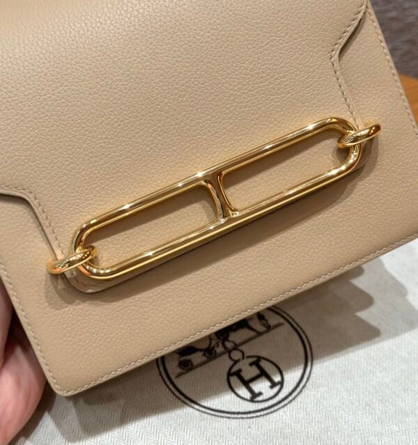 DDMode Hermes Roulis 18CM S2 Trench Evercolor Leather Gold Hardware Full Handmade