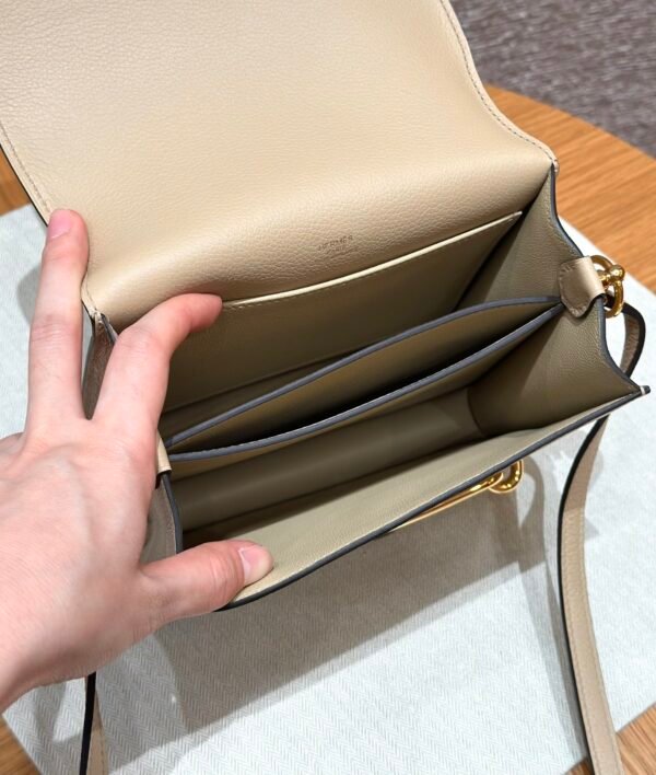 DDMode Hermes Roulis 18CM S2 Trench Evercolor Leather Gold Hardware Full Handmade