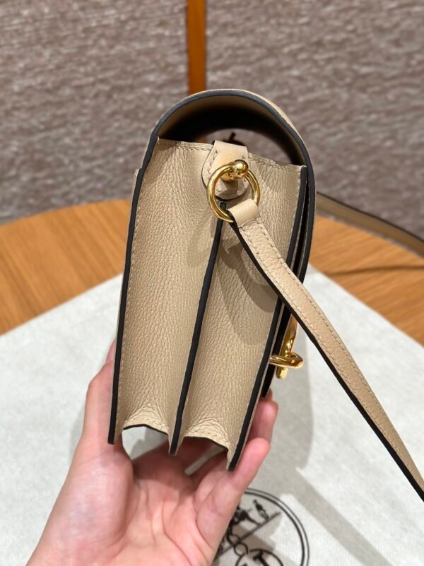 DDMode Hermes Roulis 18CM S2 Trench Evercolor Leather Gold Hardware Full Handmade