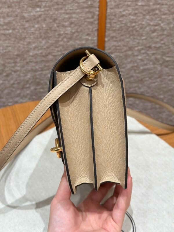 DDMode Hermes Roulis 18CM S2 Trench Evercolor Leather Gold Hardware Full Handmade