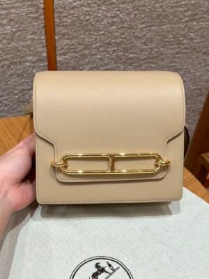 DDMode Hermes Roulis 18CM S2 Trench Evercolor Leather Gold Hardware Full Handmade