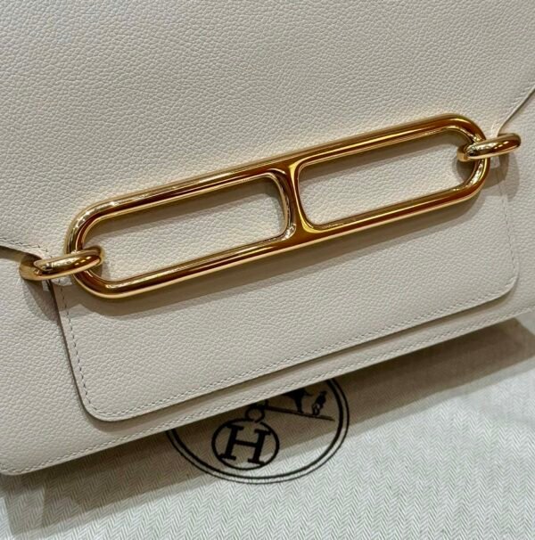 DDMode Hermes Roulis 23CM 8L Beton Evercolor Leather Gold Hardware