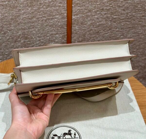 DDMode Hermes Roulis 23CM 8L Beton Evercolor Leather Gold Hardware