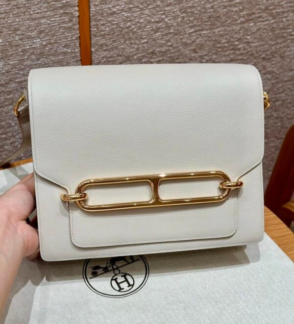 DDMode Hermes Roulis 23CM 8L Beton Evercolor Leather Gold Hardware
