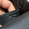 DDMode Hermes Roulis 18CM CK89 Noir Evercolor Leather Silver Hardware Full Handmade
