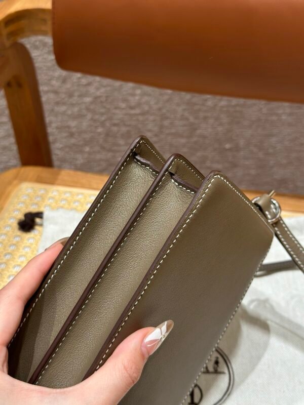 DDMode Roulis 18CM Evercolor Leather Silver Hardware CK18 Etoupe Full Handmade