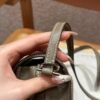 DDMode Roulis 18CM Evercolor Leather Silver Hardware CK18 Etoupe Full Handmade